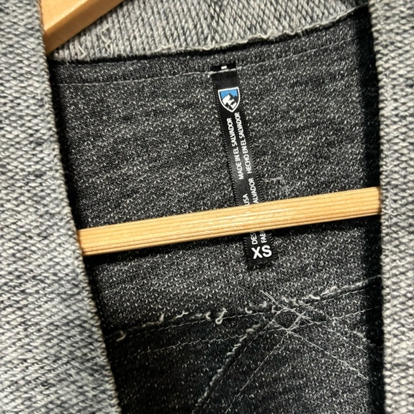 Kuhl Nova Gray Wool Blend Open Front Wrap Cardigan - Picture 9 of 10